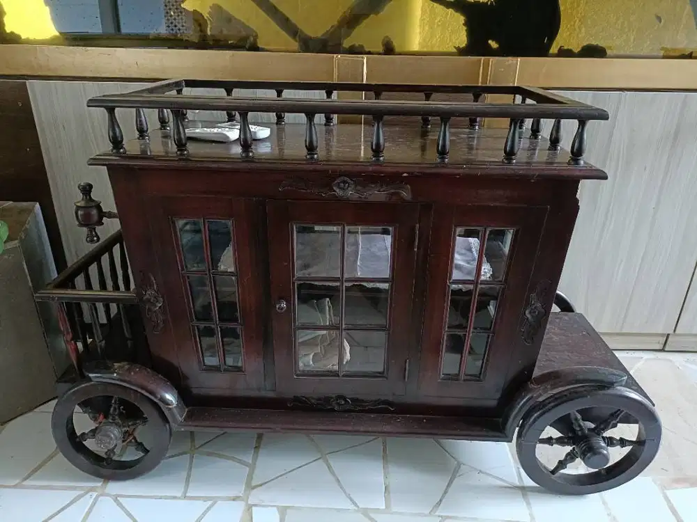 Rak kayu penyimpanan serbaguna