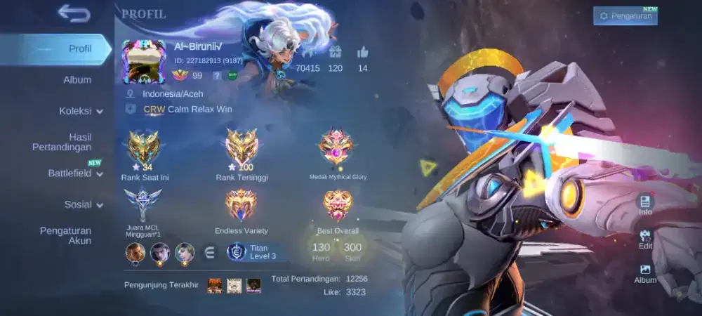 Jual Akun Mobile Legend