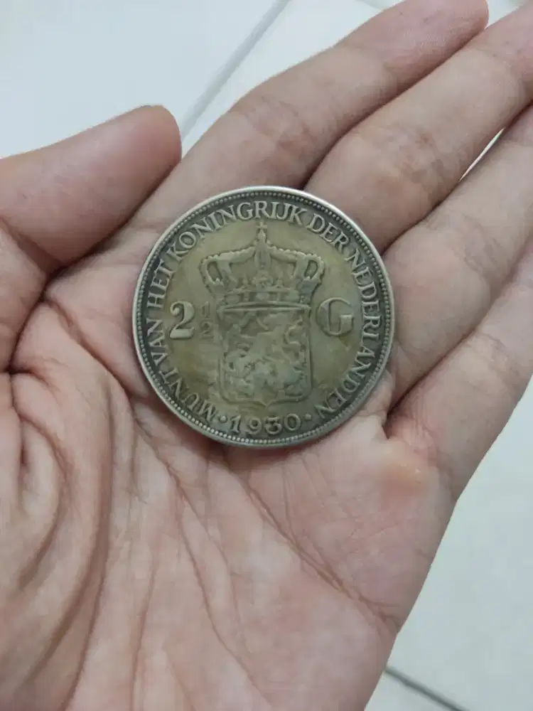 Koin Gulden Perak 1930 Murah Antik Mantap Istimewa