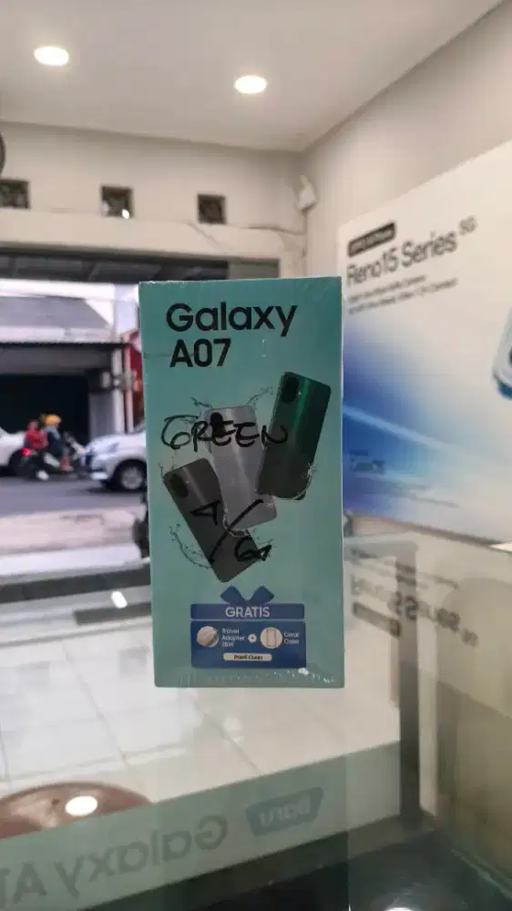 NEW SAMSUNG A07 4/64 PLUS SOFTCASE GARANSI RESMI