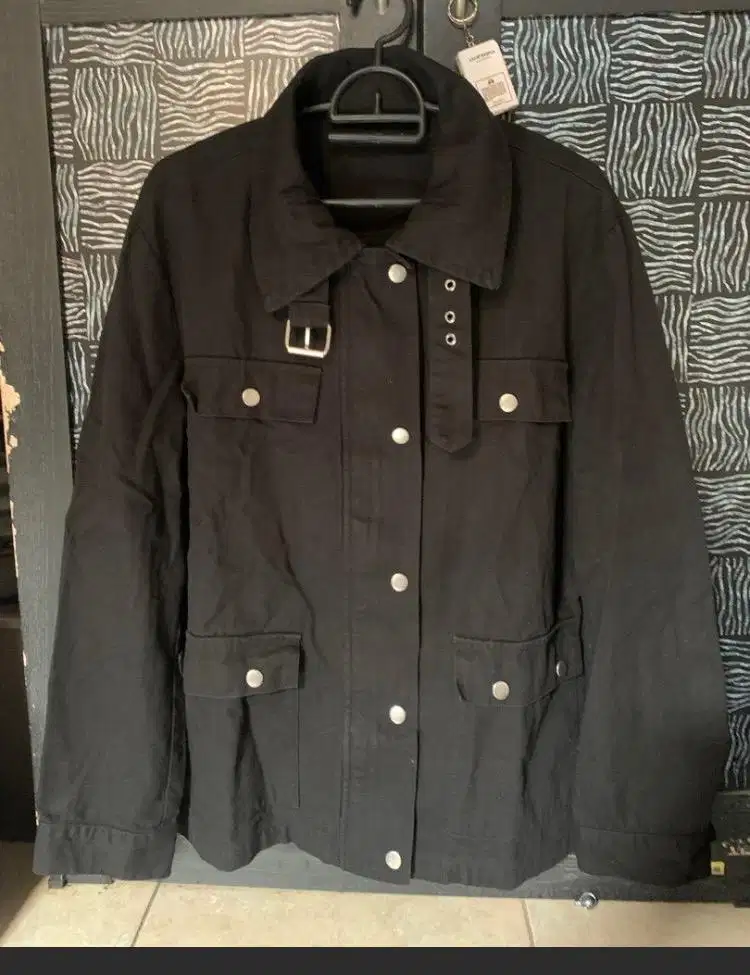 Jaket motor denim jeans korea