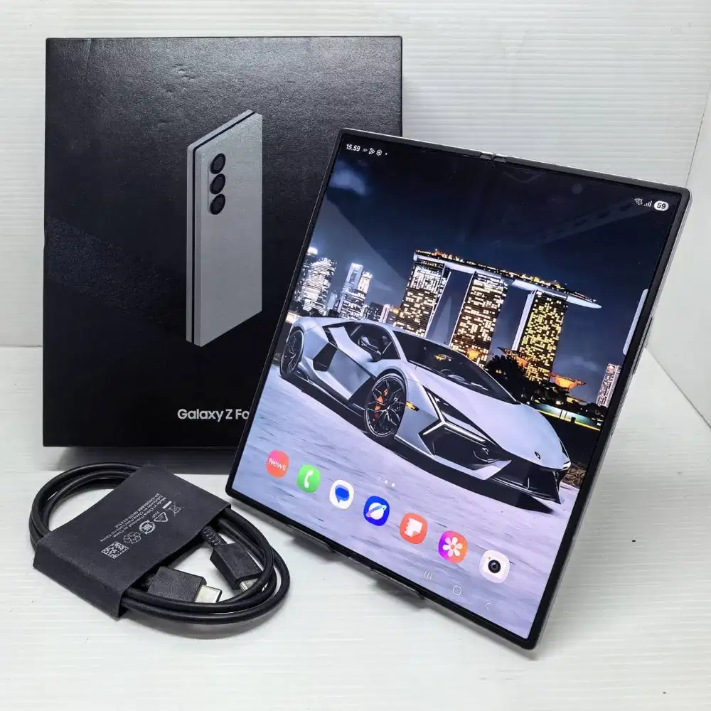 SAMSUNG GALAXY Z FOLD 6 5G 12/512 SILVER SHADOW SEIN RESMI FULLSET NO