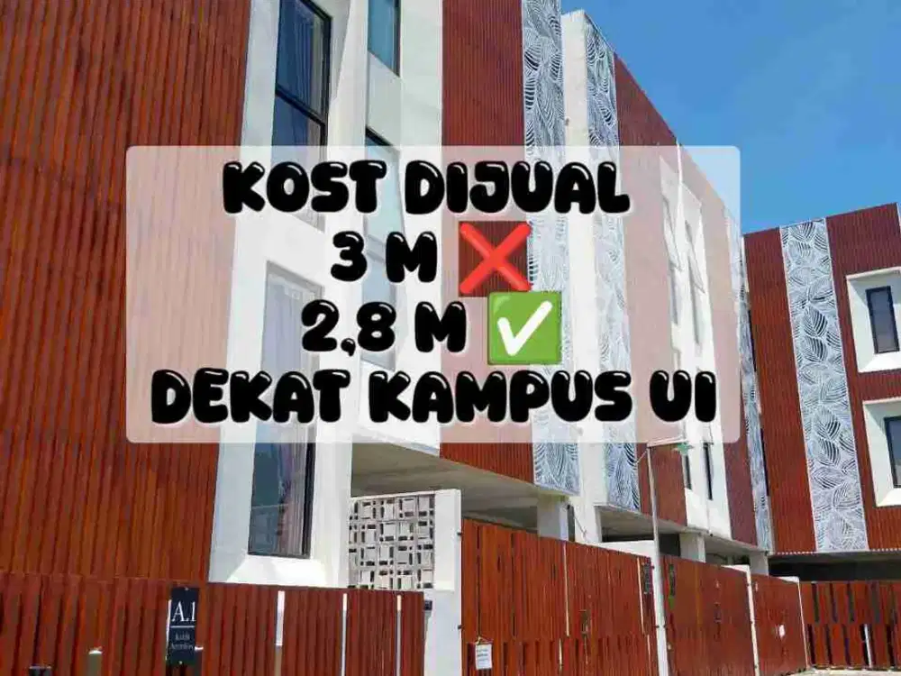 kos kosan Dijual Beji Depok Dekat Kampus UI