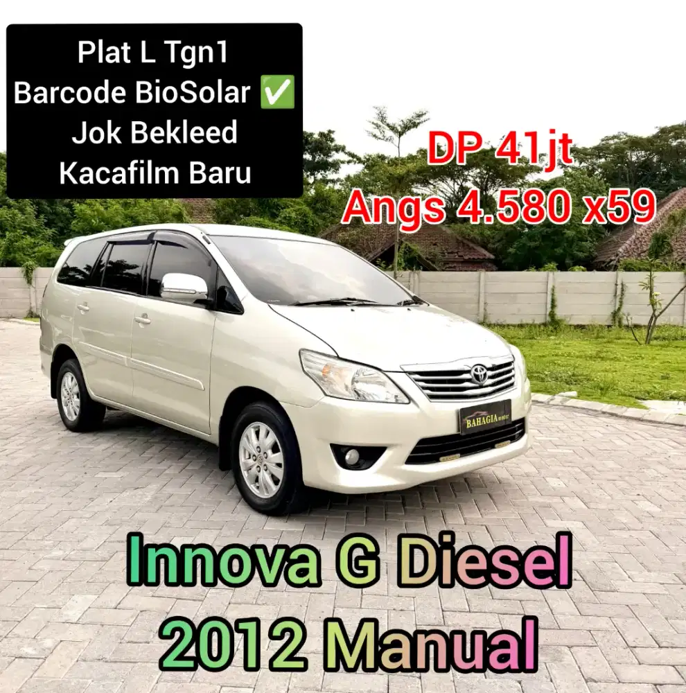 Innova Diesel 2012 G Manual MT Solar Barong 2013 Barcode Biosolar (L)