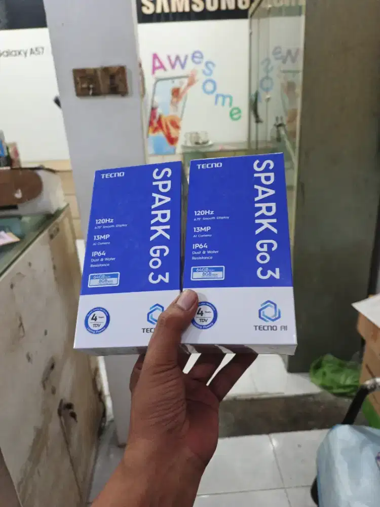 [ Fast respon WA ] Tecno Spark GO3 4+4/64 Garansi resmi 13bln
