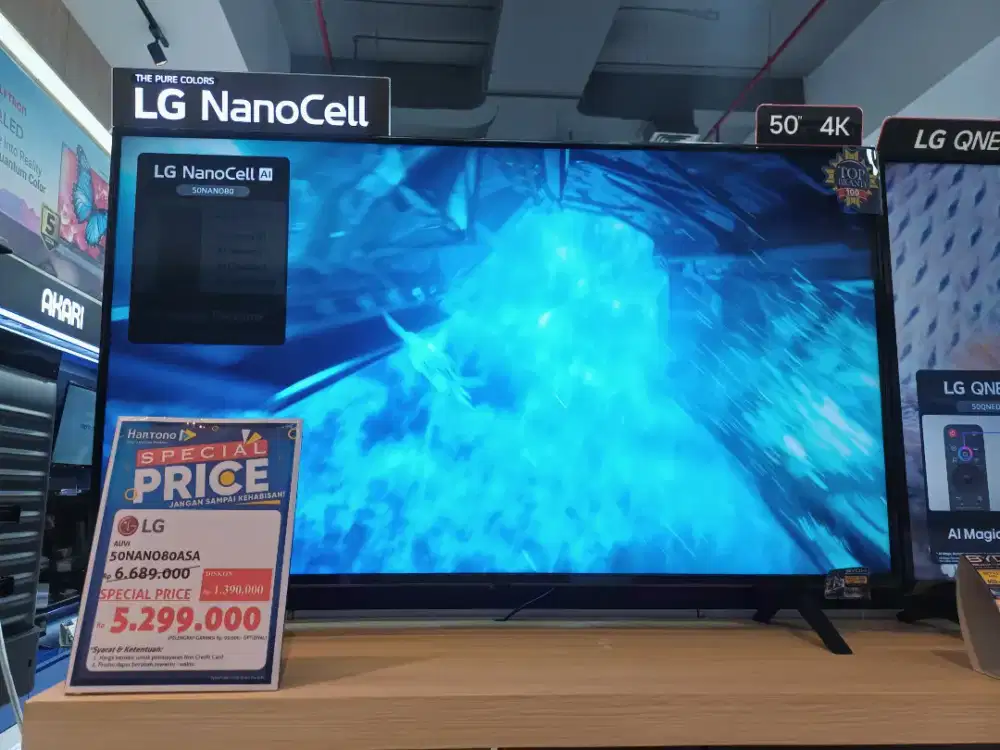 Cicilan tanpa kartu kredit DP 0% TV LG 50inch 4k