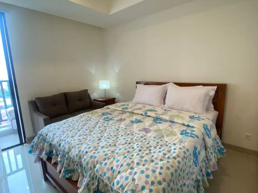 DIJUAL APARTEMEN CLEON PARK STUDIO  MURAH & FULL FURNISH  VIEW BIANGLALA AEON MALL