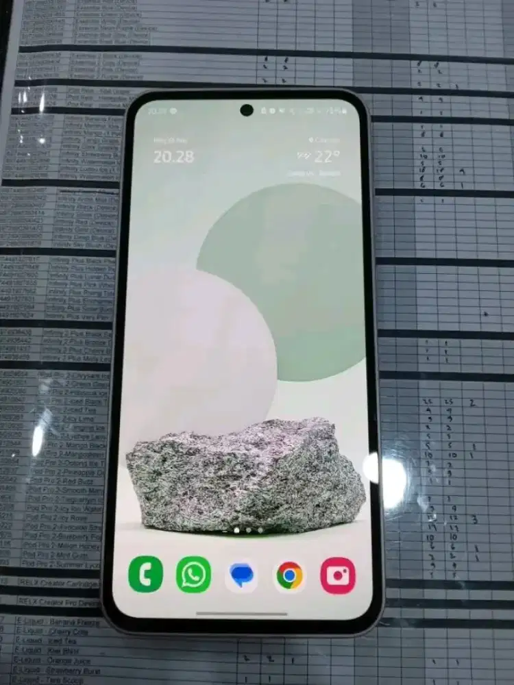 Samsung galaxy A35 5G 8/256GB mulus orian nfc aktif sidik jari dilayar
