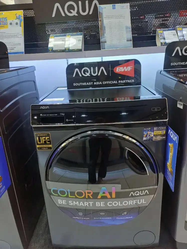 Cicilan tanpa kartu kredit DP 0% AQUA front loading washer