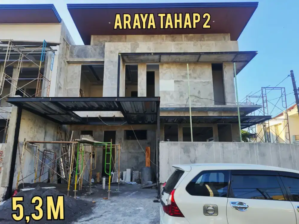 ‼️BARU GRESS‼️RUMAH HOOK MODERN TROPIS MEWAH ARAYA 2 GALAXY BUMI PERMAI SURABAYA TIMUR. DEKAT MERR, MANYAR, KLAMPIS, ITS, Dsb