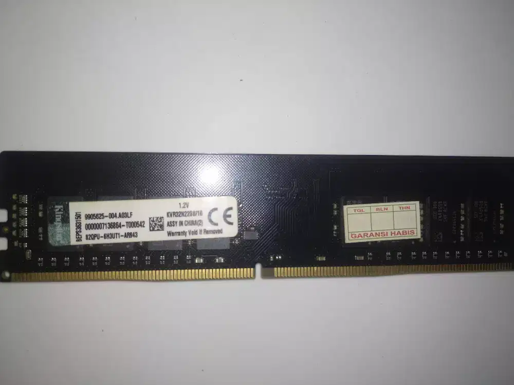 Jual Ram/memori PC. 16GB DDR4 (3200). Merk KINGSTON