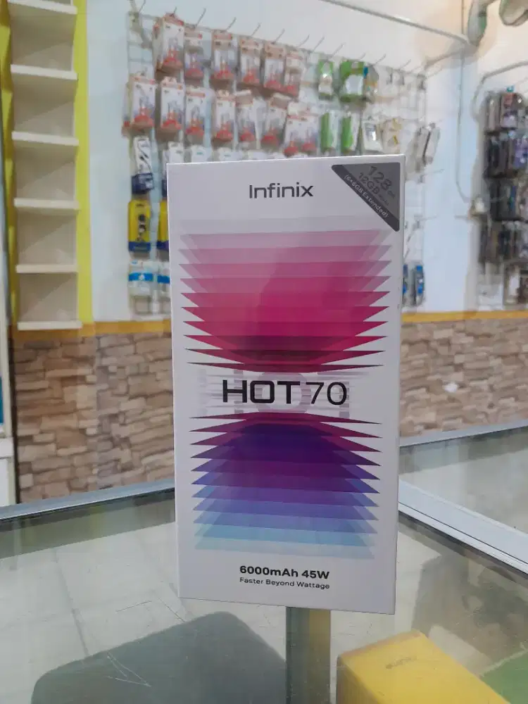 Infinix Hot 70 8/128Promo+ bonus cash & credit garansi resmi 100%