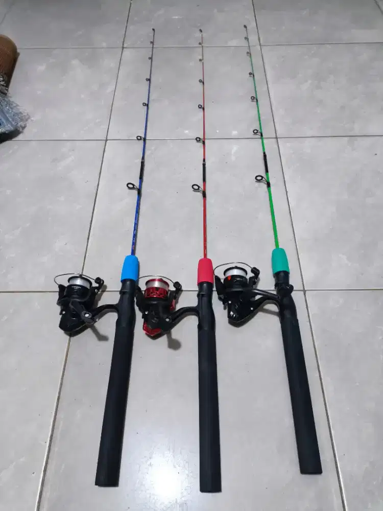 Borongan 3 set pancing udang lentur