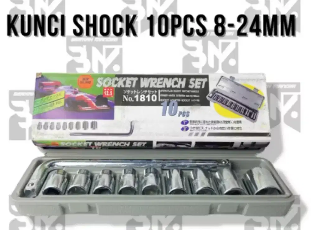 Kunci shock 10pcs Uk 8-24