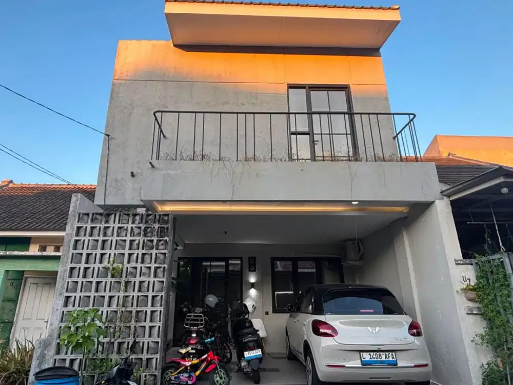 ‼️CAKEP ESTETIK MODERN MINIMALIS‼️RUMAH NEW GREEN HILL GUNUNG ANYAR RUNGKUT. SELANGKAH MERR, TOL, BANDARA JUANDA