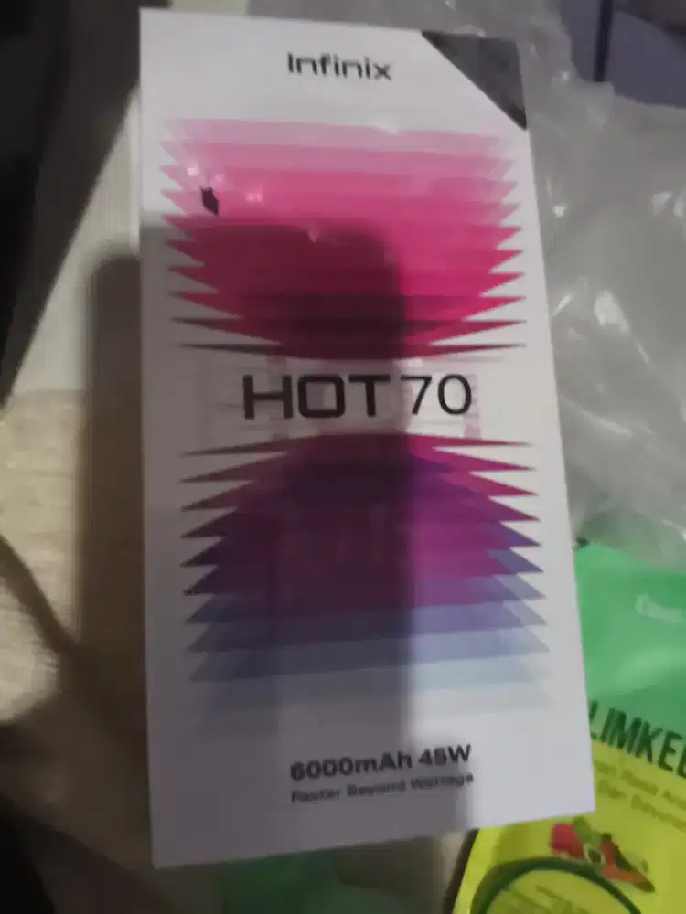 Infinix hot 70 ungu baru 8gb 128gb