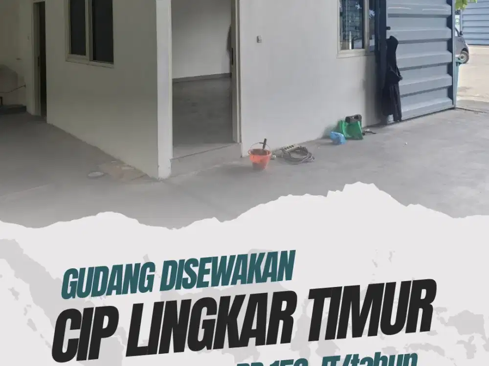 GUDANG SIAP PAKAI*CIP Lingkar Timur, Sidoarjo*Akses kontainer 40 ft