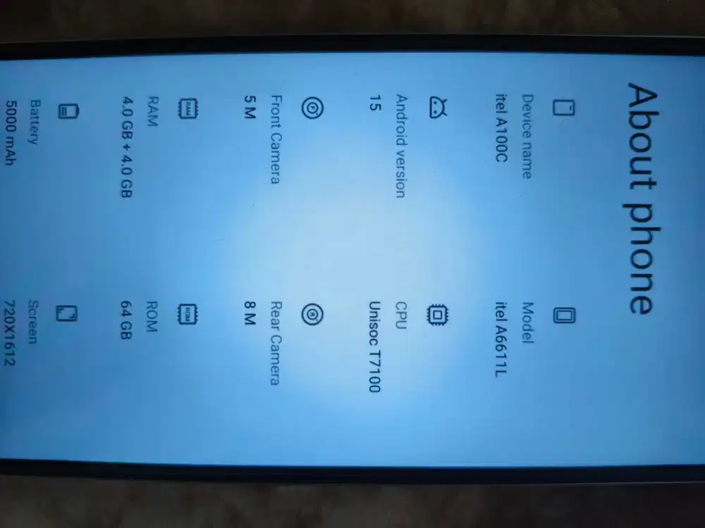Itel A100C 4gb 64gb