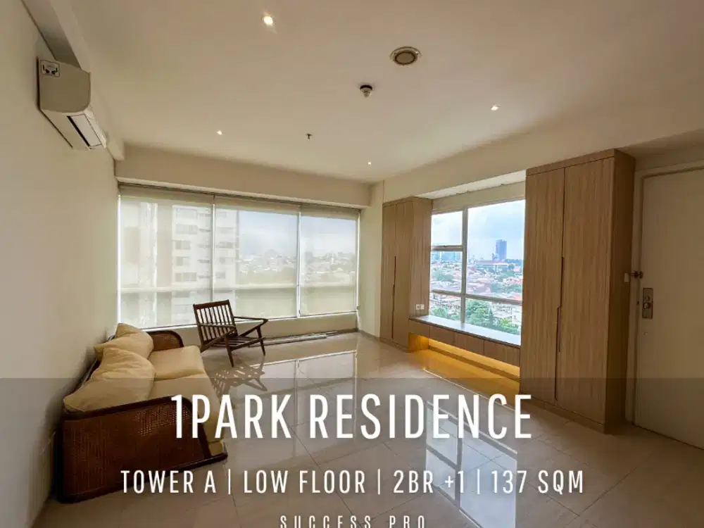 For Rent! 1Park Residence A Tower 2BR + Studyroom Low Floor with City View