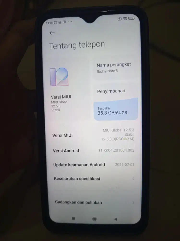 Redmi Note 8 RAM 64/4