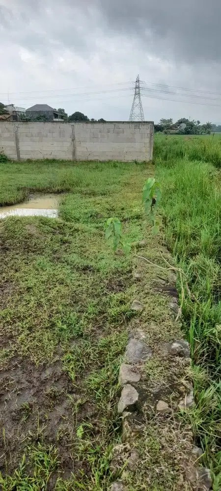 Dijual Tanah 350 meter SHM pinggir jalan strategis sdh dipondasi
