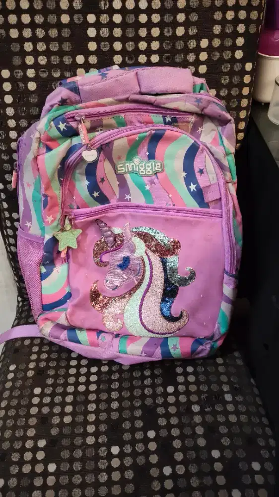 Tas SD smiggle unicorn purple
