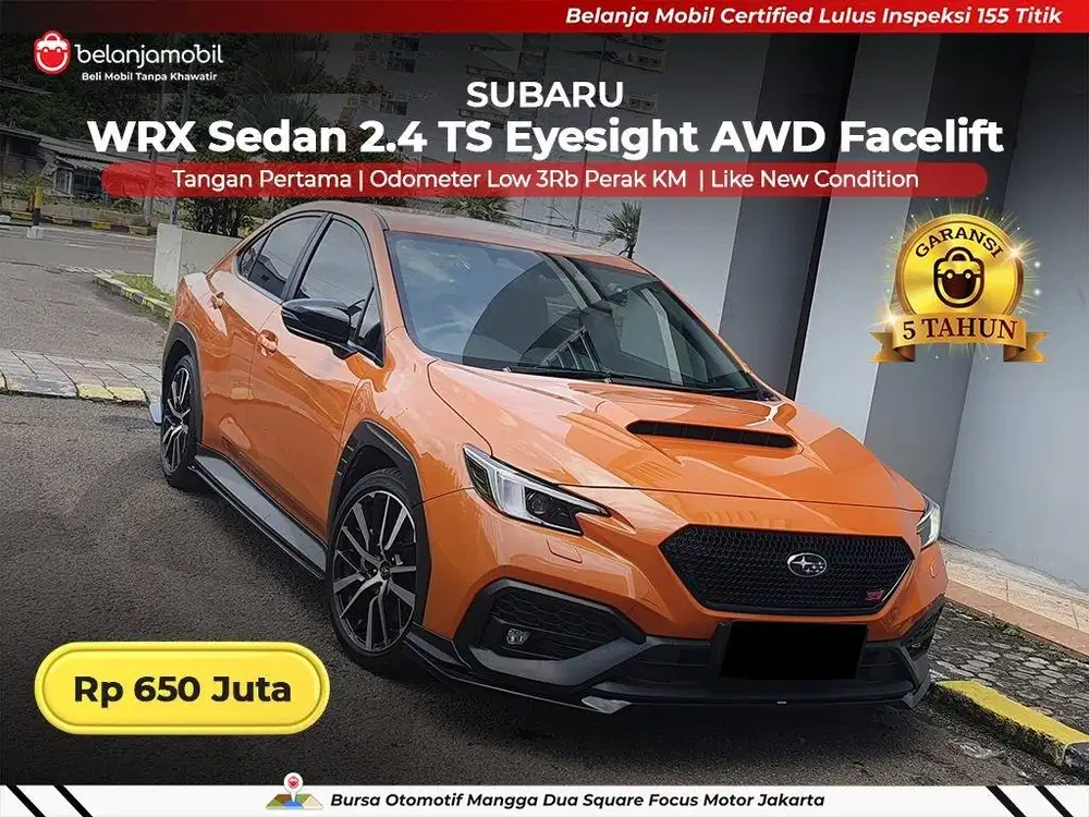 [ LOW KM 3RB ] Subaru WRX Sedan 2.4 TS Eyesight AWD 2023/2024