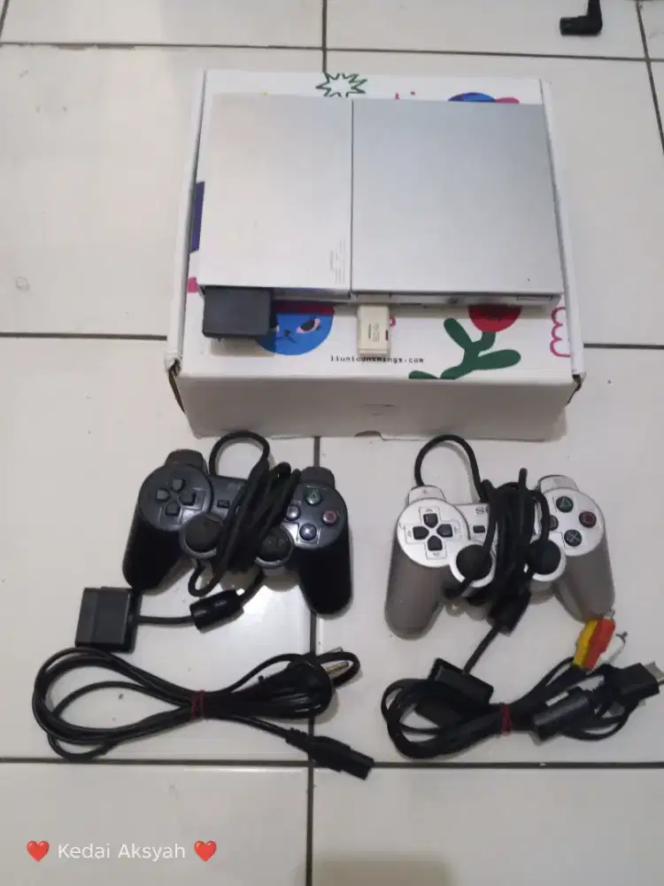 BU ps2 slim seri 90006 matrix flash disk 32gb kondisi sangat bagus