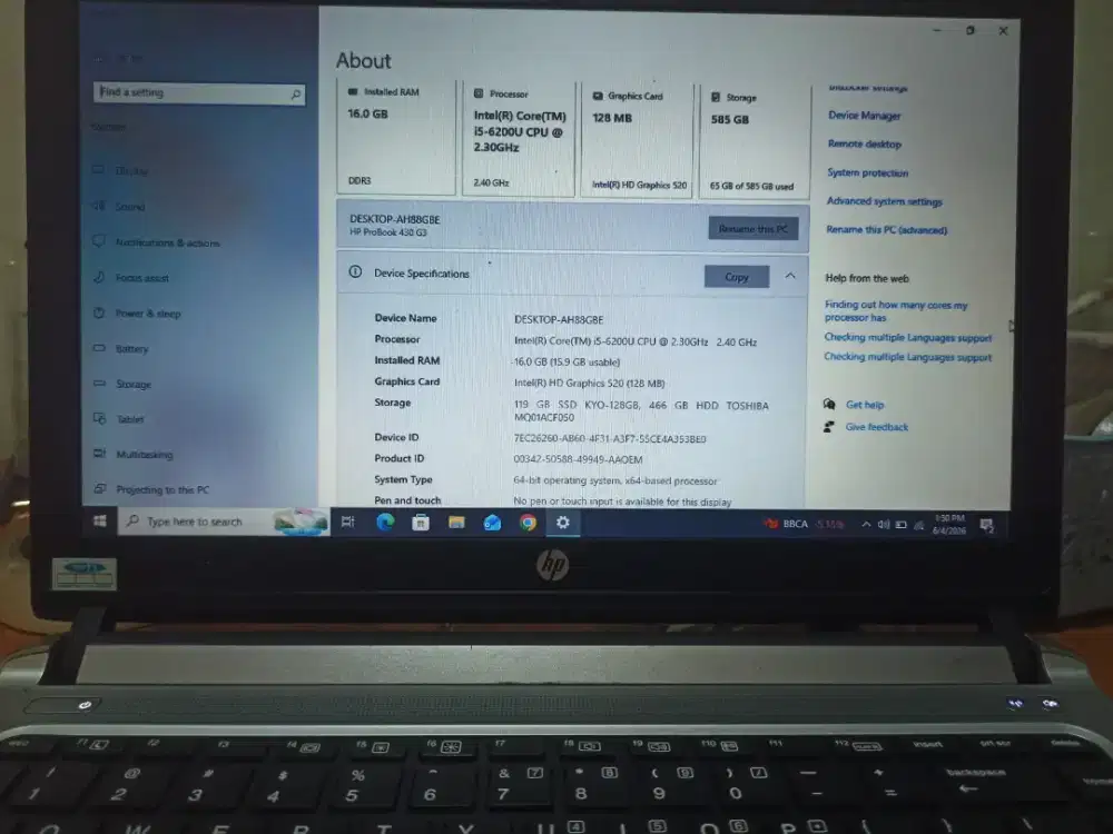 Laptop HP Probook