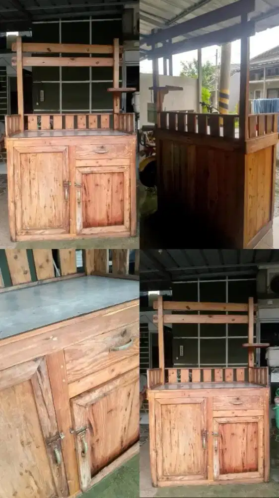 Stand Kayu Jati Belanda Untuk jualan