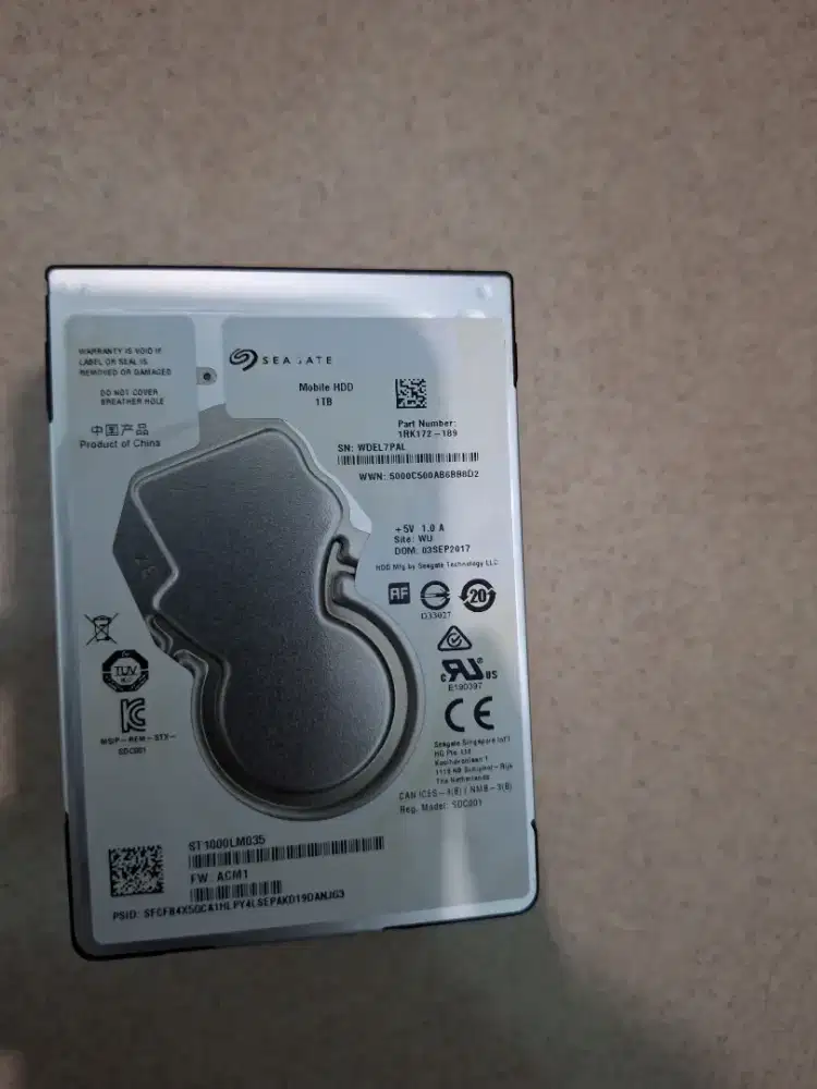 Bismillah dijual hardisk laptop slim seagate 1tb kondisi ok tes ok