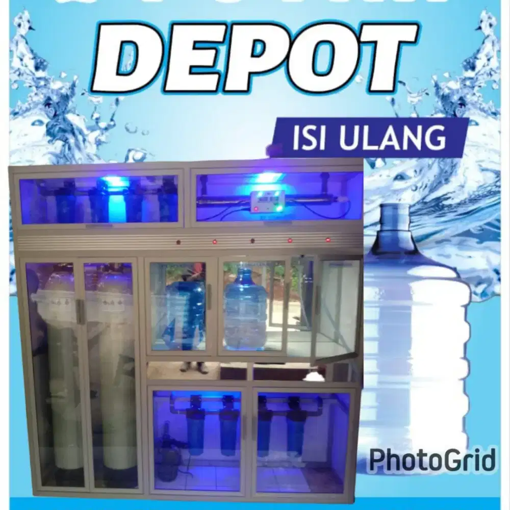 Depot air minum isi ulang lengkap