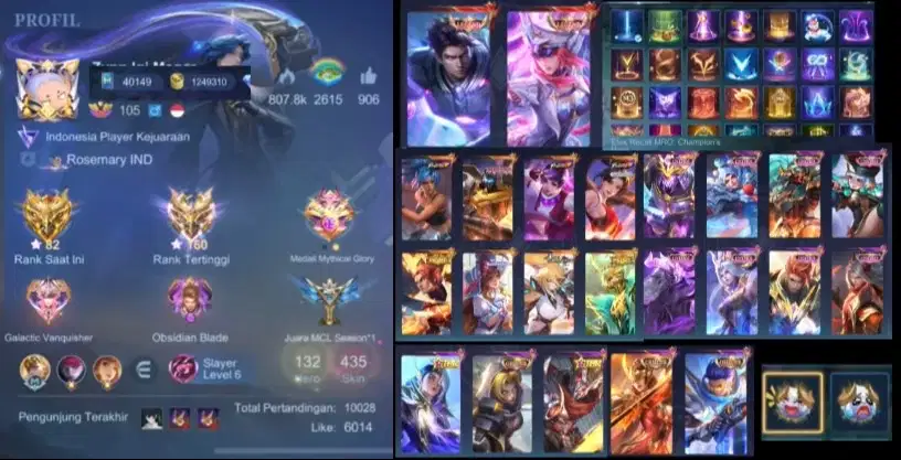 Akun ML (Mobile Legend)