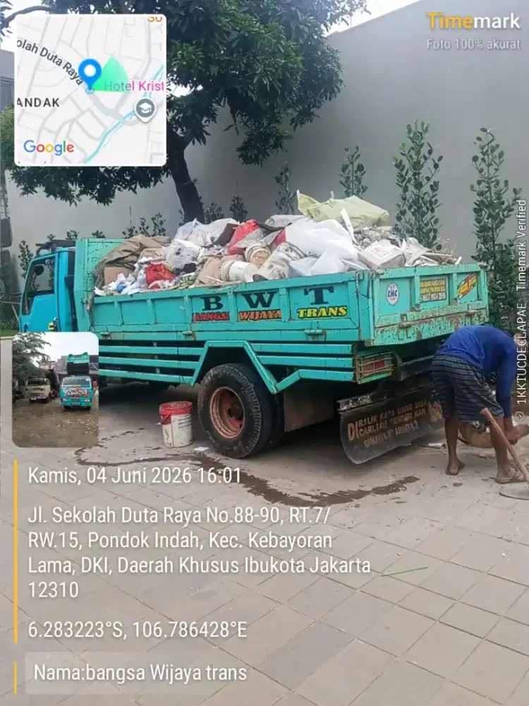 Jasa buang puing dan tanah