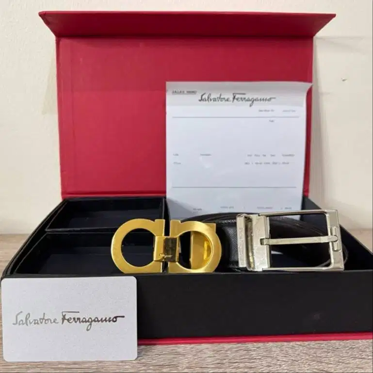 (Preloved) Ikat Pinggang Salvatore Ferragamo Reversible Sz 100 (115cm)