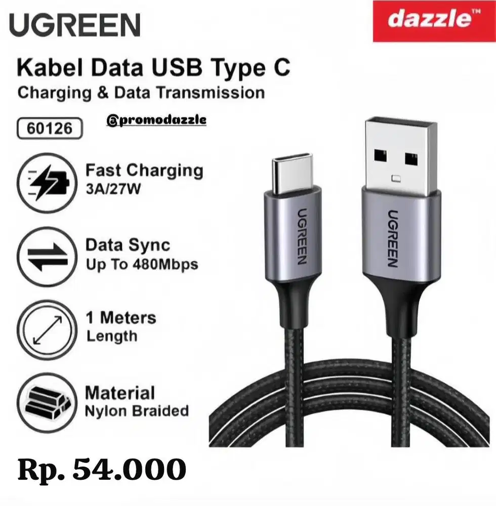 KABEL DATA USB TO C