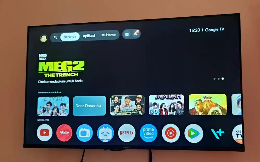 Xiaomi Google TV 43 Lengkap Dus
Digital Smart TV. Bonus : Bracket TV