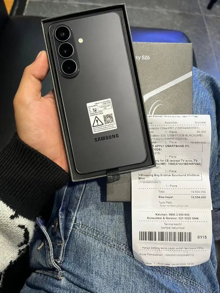 Samsung s26 12/512 baru buka dus