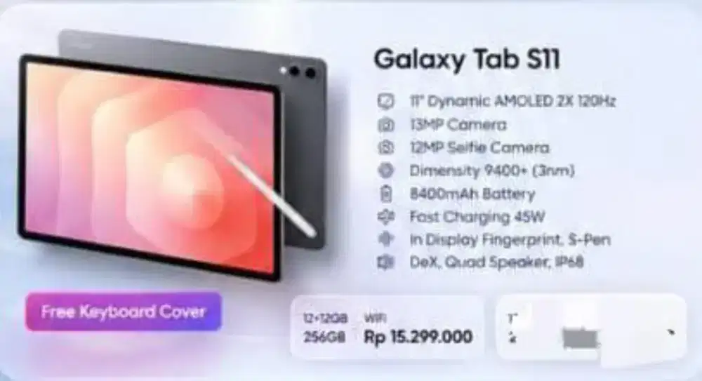 GALAXY TAB S11 12+12/256 GB WIFI