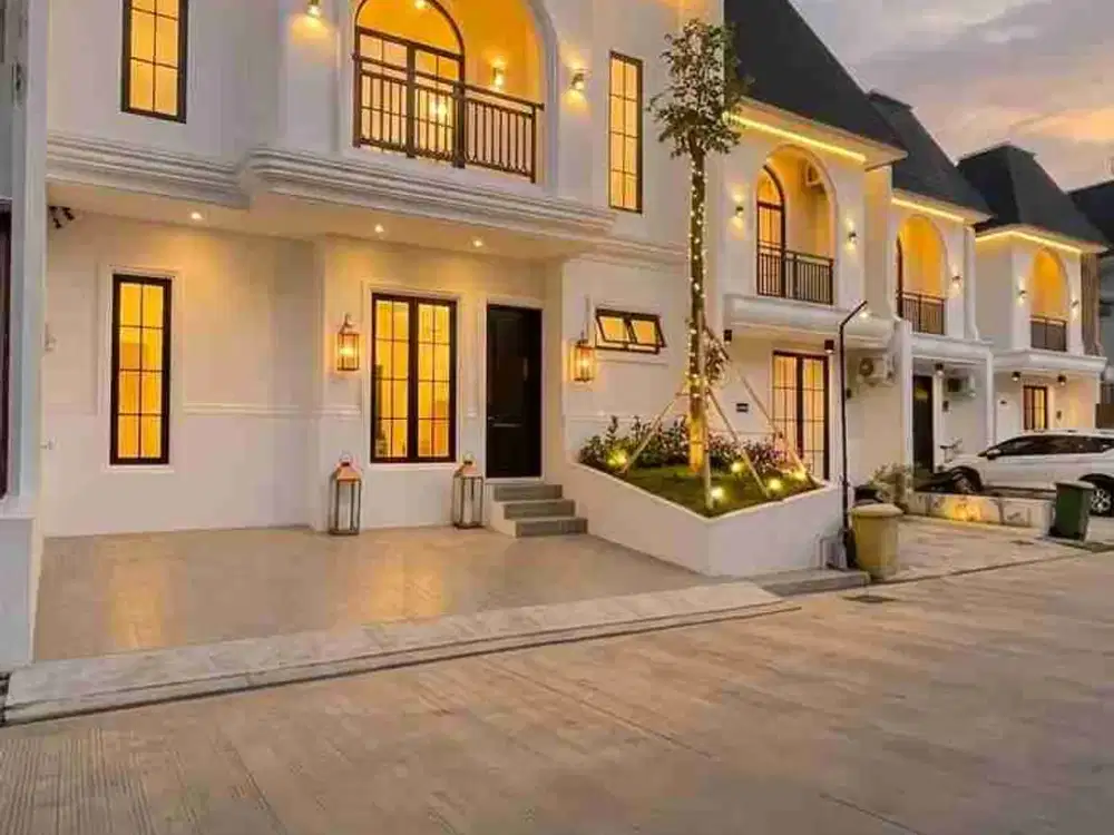 Rumah classic minimalis pinggir jalan akses utama dekat tol andara