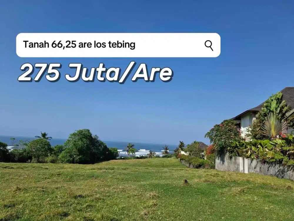 SALE Lost Tebing 100 Meter Pantai Balian