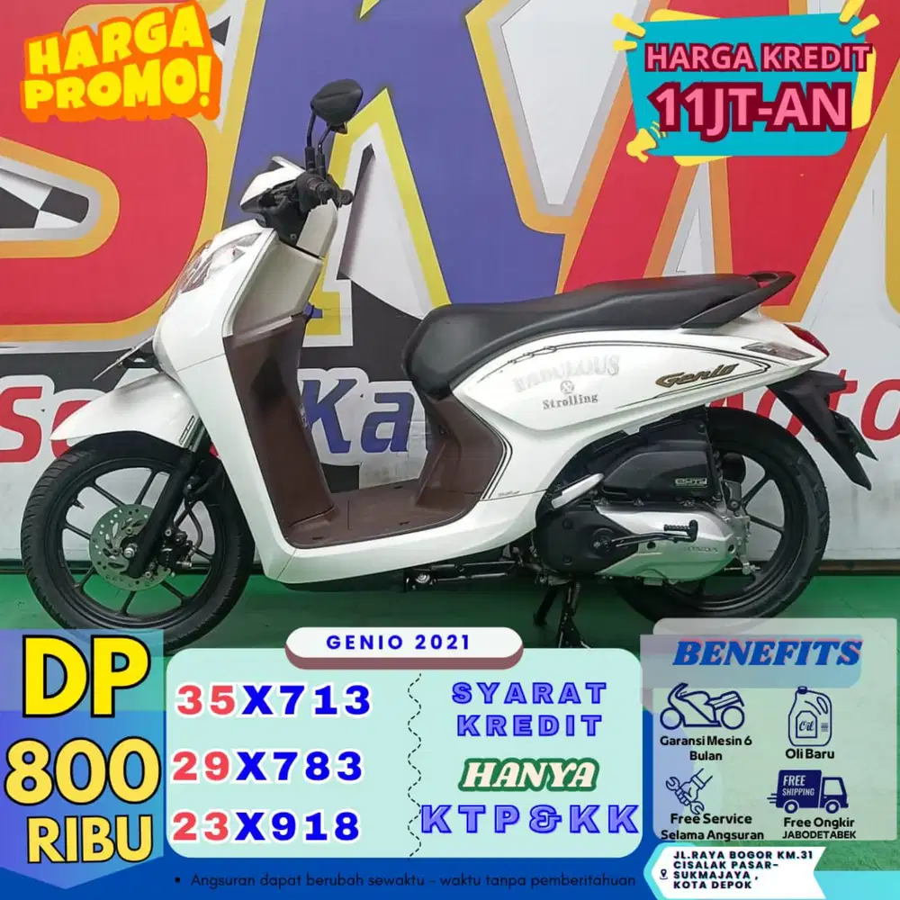 (angsrn 24rb/hari DP 500) Genio 2021 cash credt