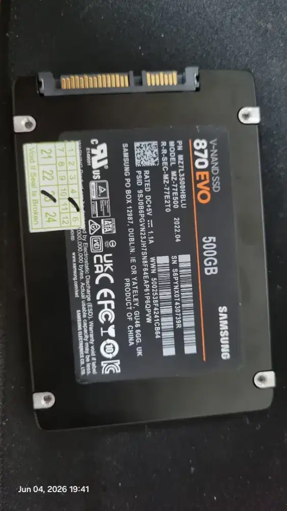 SSD 500GB SAMSUNG EVO 870