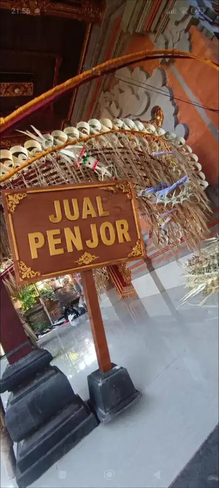 Penjor langsung pasang