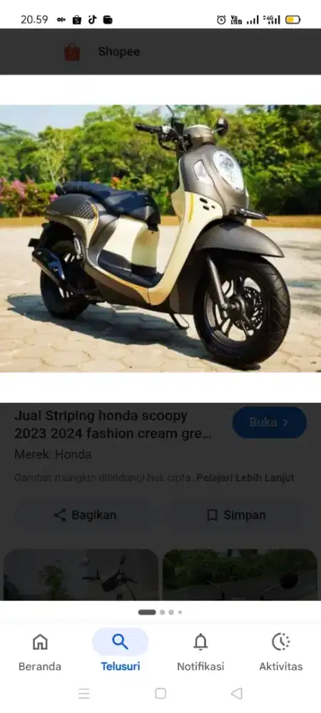 Motor Honda scupy