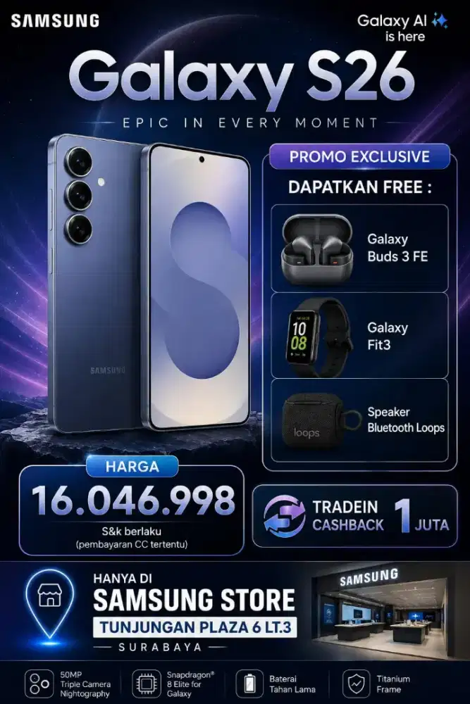 SAMSUNG GALAXY S26 CICILAN EKTP SAJA