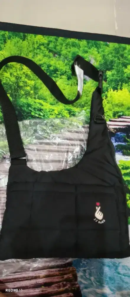 Tas import wanita selempang model unik bahan kain Baru NET 100rb