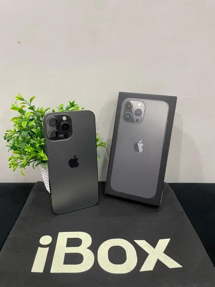 IPhone 13 ProMax 256GB iBox Graphite mulus Fullset Ori BH 88% Permanen