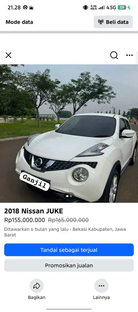 Nissan Juke Rx 2018 red interior