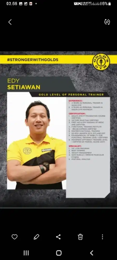 Personal trainer private
